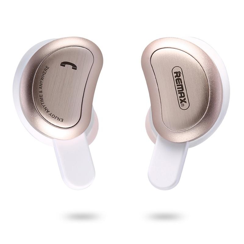 Wireless Bluetooth Earphones With Charging Box – Half Moon Shape Gold PRL-J3806D6PI