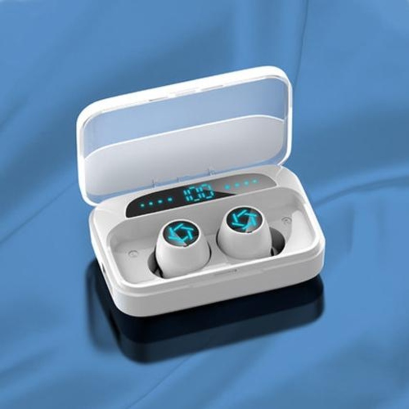 Wireless Bluetooth Earphones With Charging Box – White PRL-W4825SAS