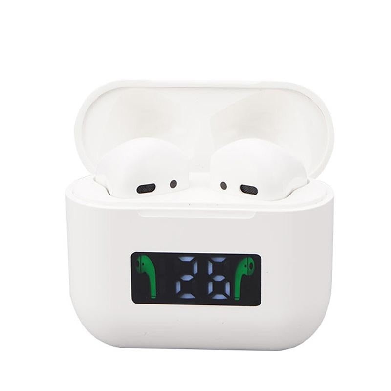Wireless Bluetooth Earphones With Touch Display – White PRL-W1514D6PI