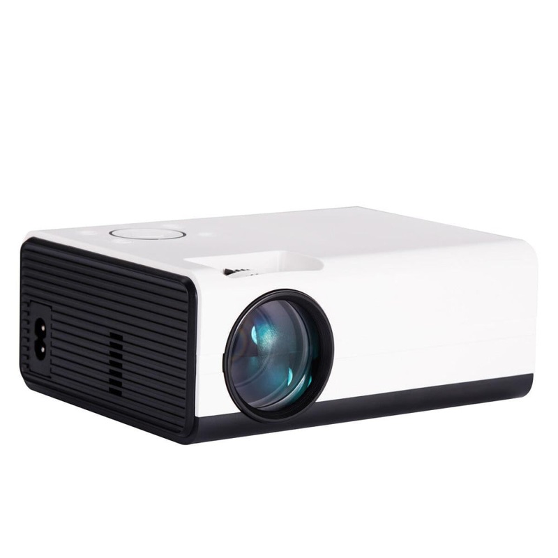 Mini Lcd Digital Projector – 2200 Lumens 800X480 Same Screen Version – White / Black PRL-A407591300ADE