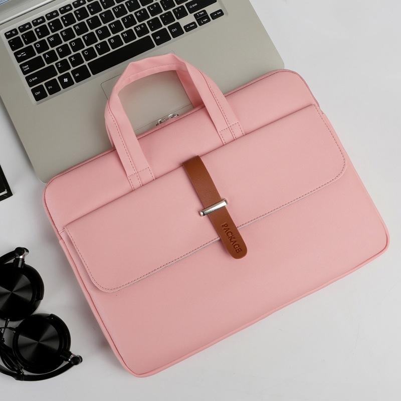13-13.3 Inch Pink Pu Waterproof Laptop Bag – Durable And Stylish PRL-B1073812060DBT