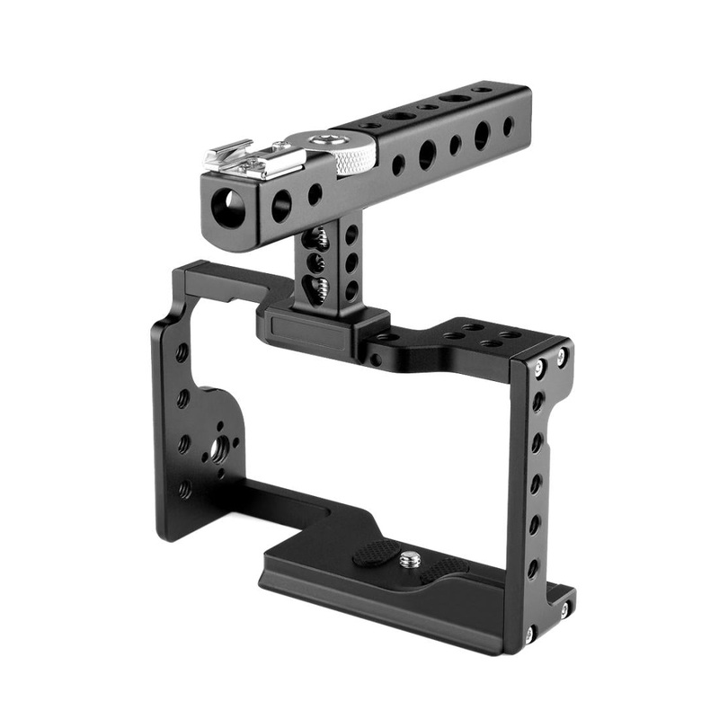 Video Camera Cage Stabilizer With Handle For Sony A6600 Black PRL-B1101ACD