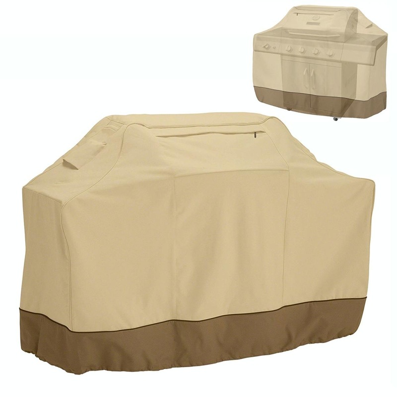 Waterproof Bbq Cover With Sundry Bag – 183X66X130Cm Beige PRL-A6081732060DBT