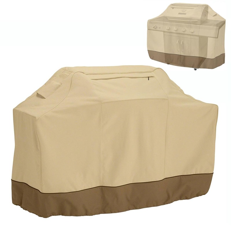 Waterproof Bbq Cover With Sundry Bag – 190X71X117Cm Beige PRL-A7081732060DBT
