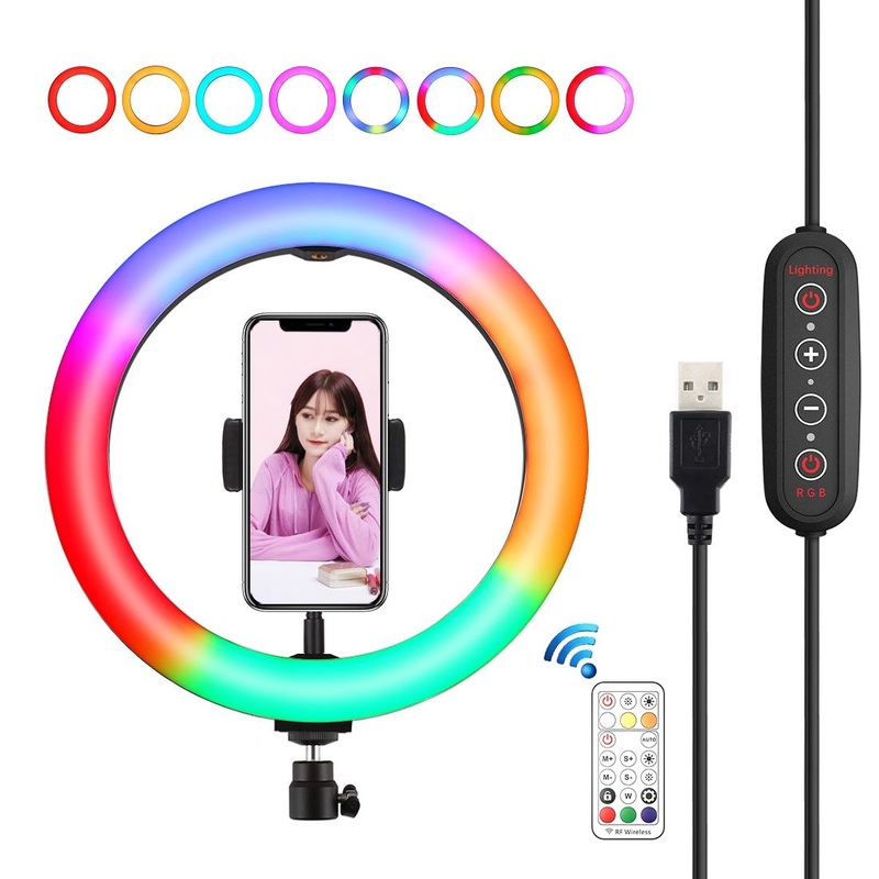 10.2 Curved Led Ring Light With Dual-Colour Temperature Remote And Tripod PRL-B405UP