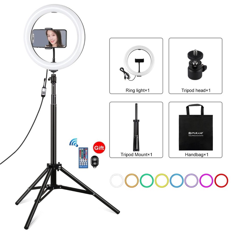 10.2 Rgbw Led Ring Light Kit With Tripod And Remote Control PRL-B4503TKP