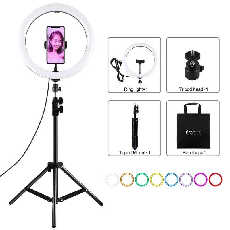 11.8 Led Ring Light Kit With Tripod And Phone Clamp PRL-B3903TKP