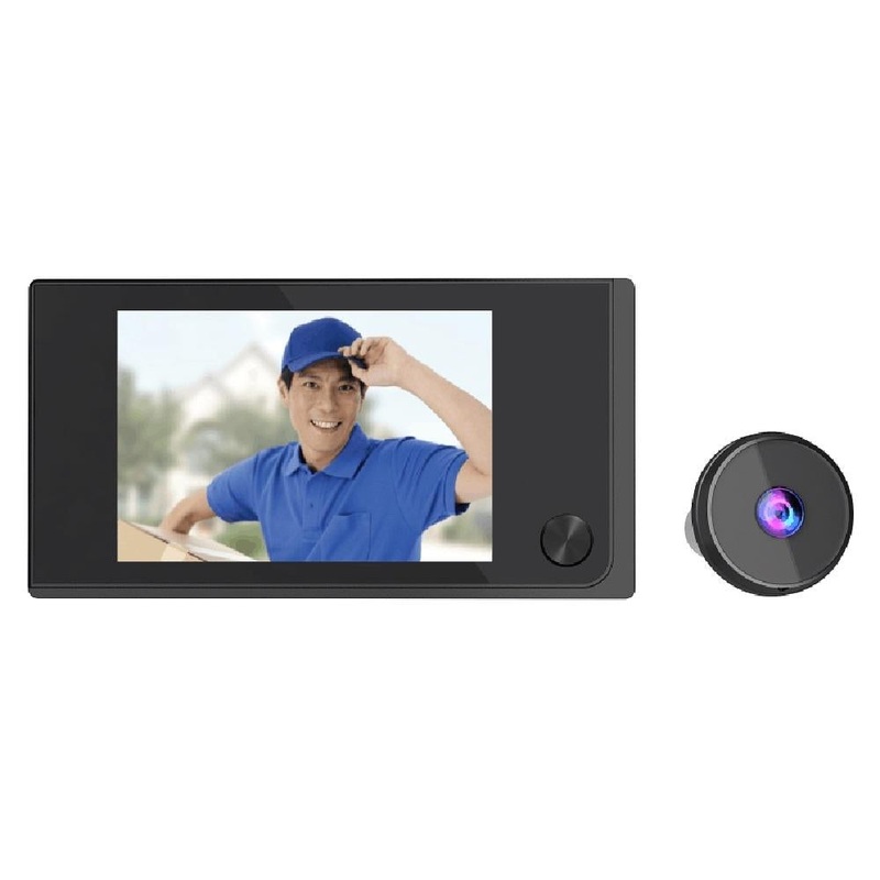 2.0Mp Digital Peephole Door Viewer With 3.5 Screen – Black PRL-B3320DW