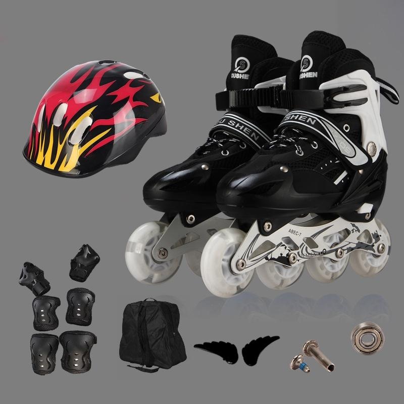 Adjustable Children’S Roller Skates Set – Black Size S PRL-B3533GO