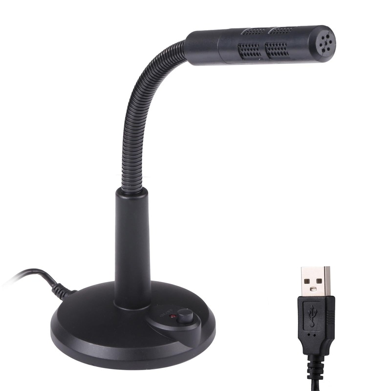 Usb Computer Microphone – Plug And Play – Black PRL-B4461CP