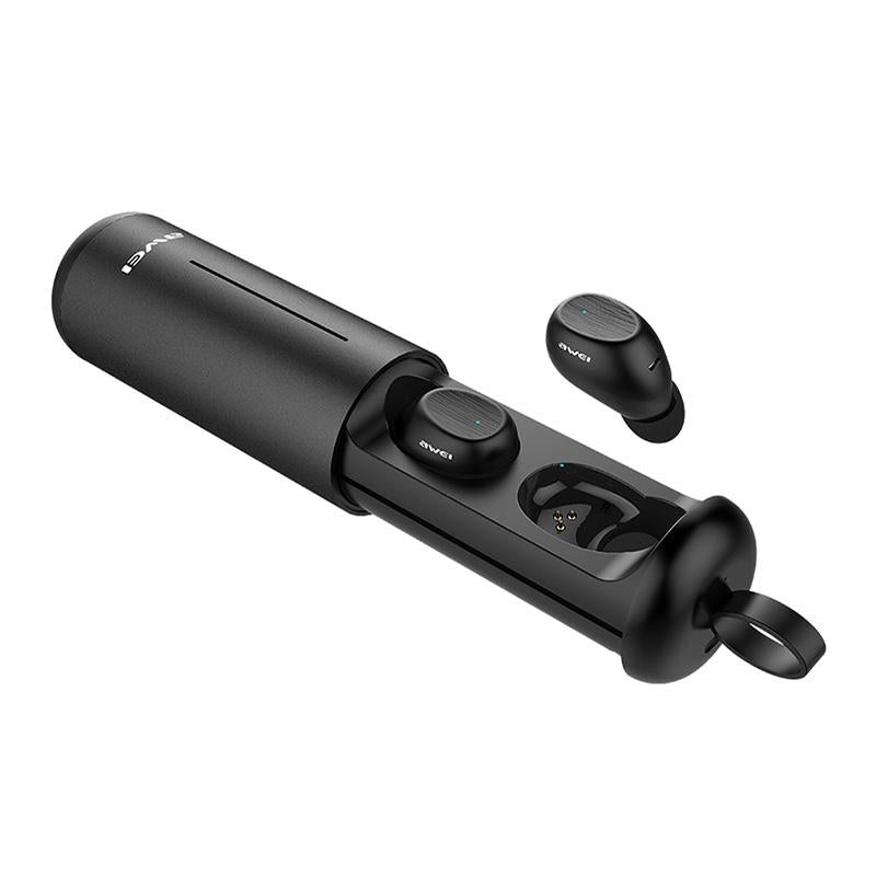 Wireless Sports Headset With Portable Charging Case – T55 Tws Bluetooth V5.0 Black PRL-B3555SXPI