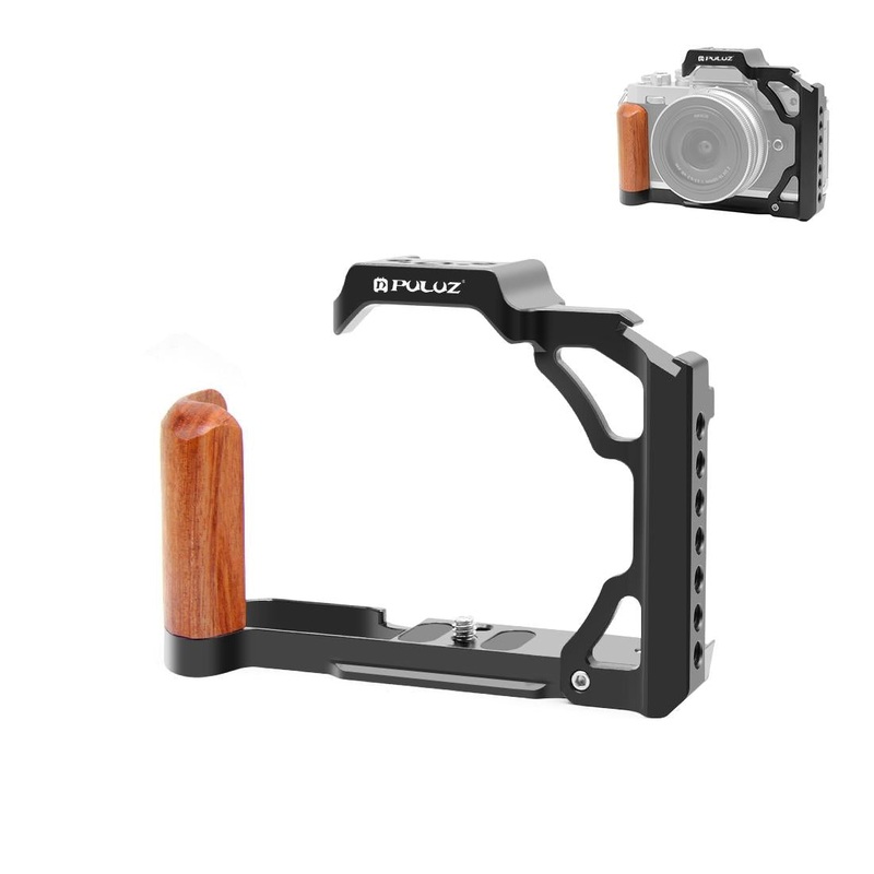 Wood Handle Metal Camera Cage For Nikon Zfc Stabilizer Rig – Black PRL-B2113UP