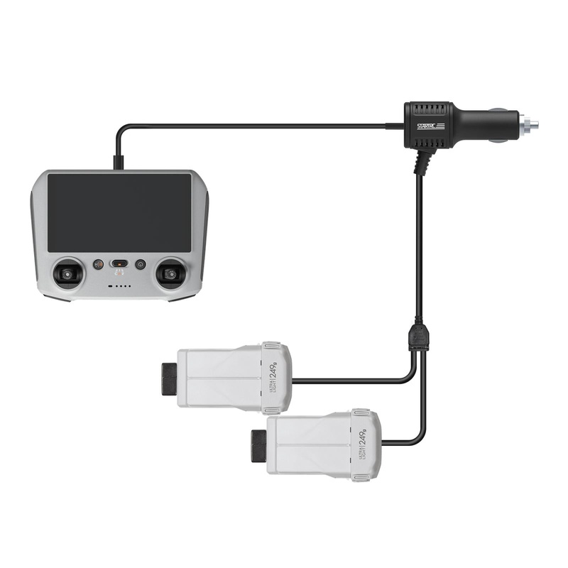 2-In-1 Car Charger For Dji Mavic Mini / 3 Pro With Battery And Remote Control PRL-B5184POD