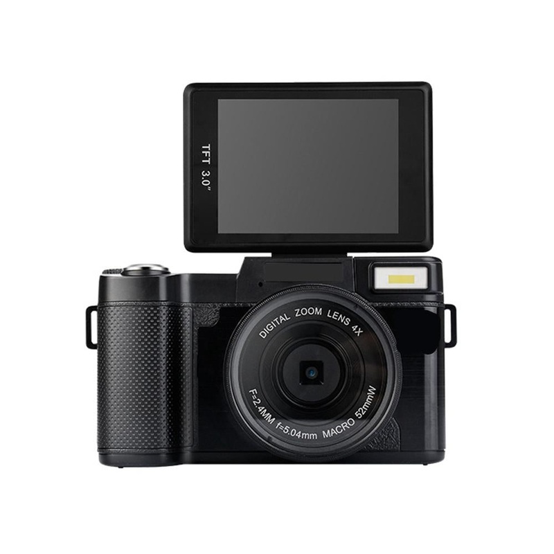 3.0 Flip Screen Vlog Camera With 4X Zoom – Black PRL-B6271ACD
