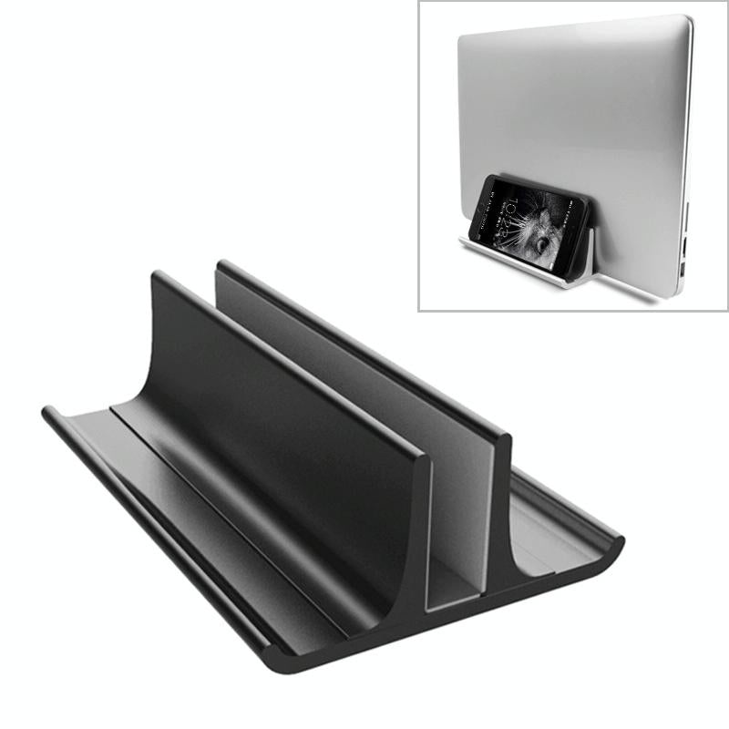 Adjustable Vertical Laptop Stand – Portable Aluminum Alloy Base Black PRL-B6096CP