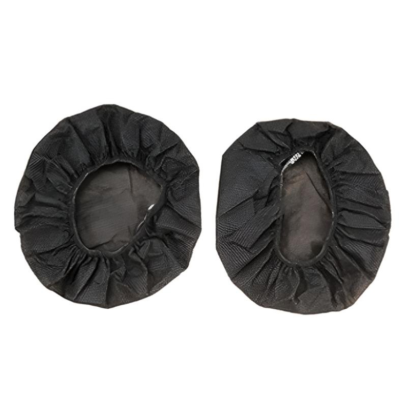 Black Disposable Earphone Earmuffs – Dust & Sweat Proof Breathable PRL-B6095D6PI