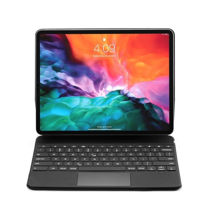 Ultra-Thin Detachable Bluetooth Keyboard Tablet Case For Ipad Pro 12.9 With Touchpad & Backlight PRL-B6430ORPI