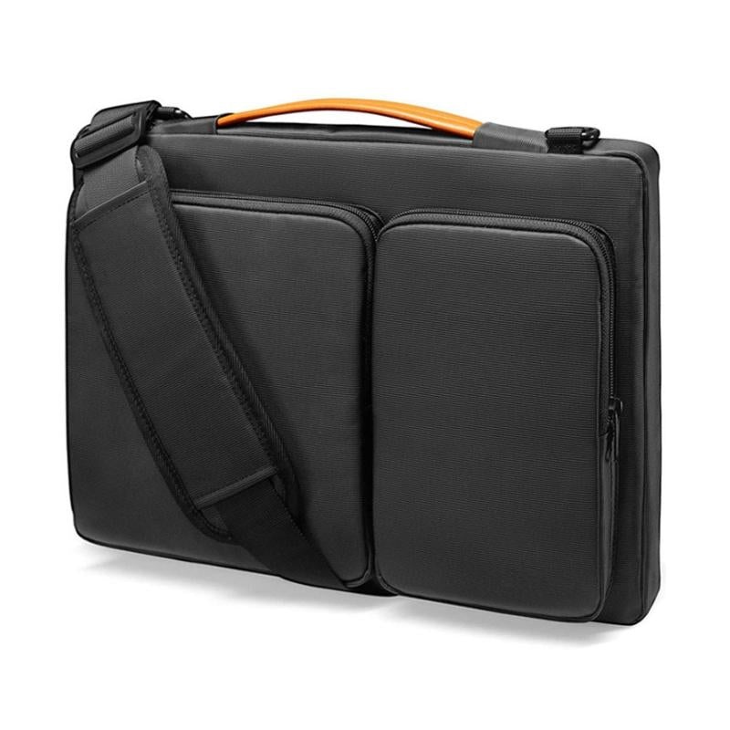13.3-14 Inch Laptop Shoulder Bag With Messenger Style – Black PRL-A1026063060DBT