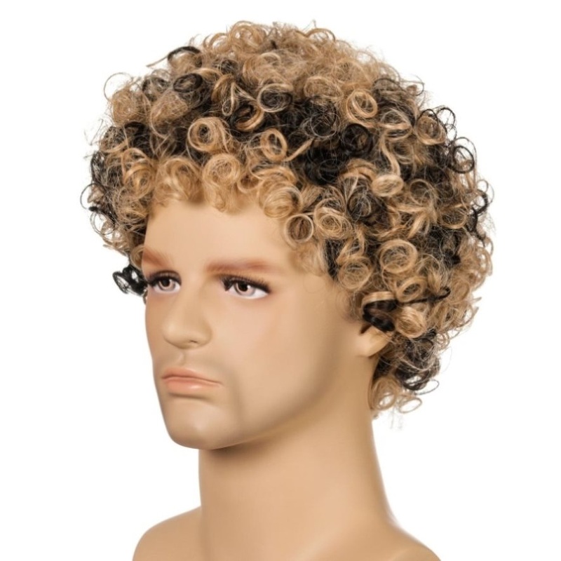 Curly Men Wig – Synthetic Fiber PRL-A1032571750DBT