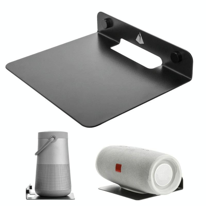 Wall Storage Bracket For Bluetooth Speaker – Universal Size Black PRL-A1016061060DBT