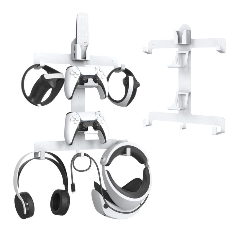 Wall Storage Bracket For Ps5 Vr2 Helmet / Headset / Handle / Remote Control – White PRL-A1026304060DBT