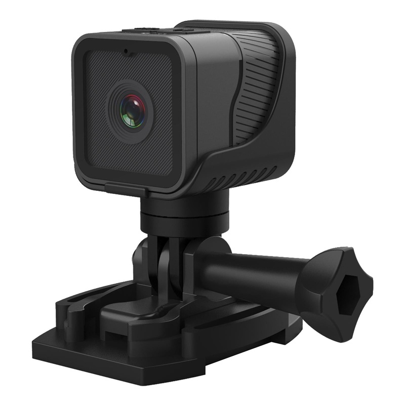 Waterproof Mini Action Camera With Night Vision And Ring Bracket – Black PRL-A103082600ADE
