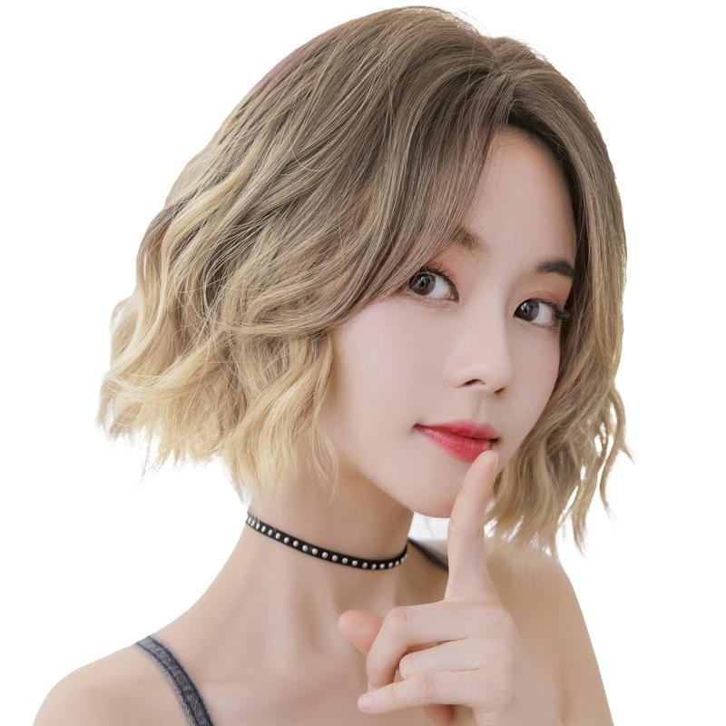 32Cm Short Curly Wig For Women – Natural Look Light Tea PRL-A1048988450DBT