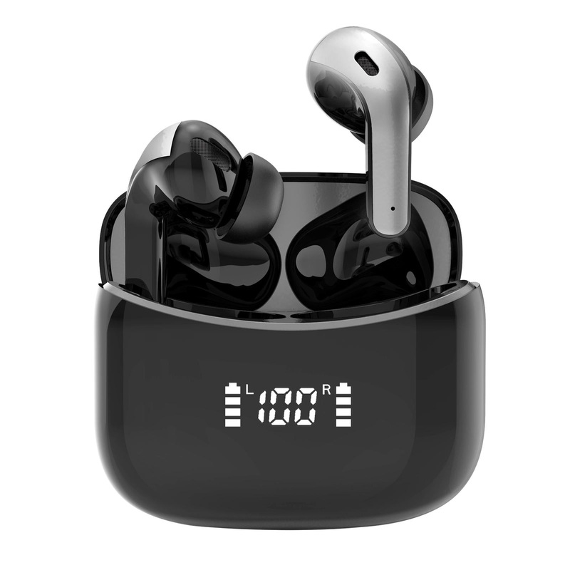 Black Wireless Bluetooth Earphone With Touch Display PRL-A1042107450DBT