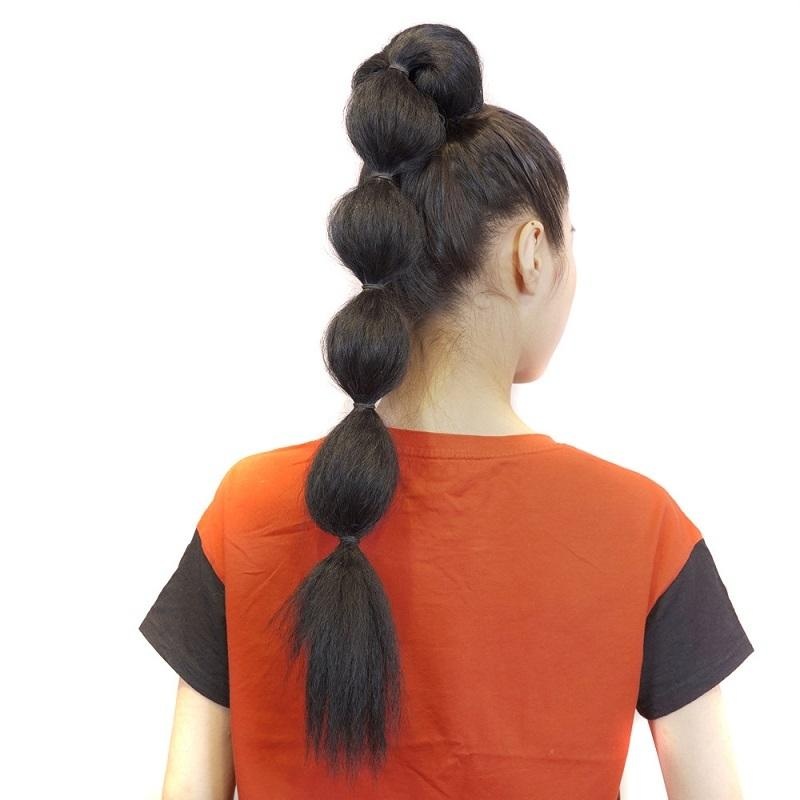Curly Fluffy Drawstring Ponytail – Natural Black PRL-A1058214750DBT