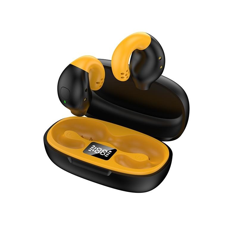 Wireless Ear Clip Bluetooth Headset With Led Display – Noise Reduction PRL-A1042793060DBT