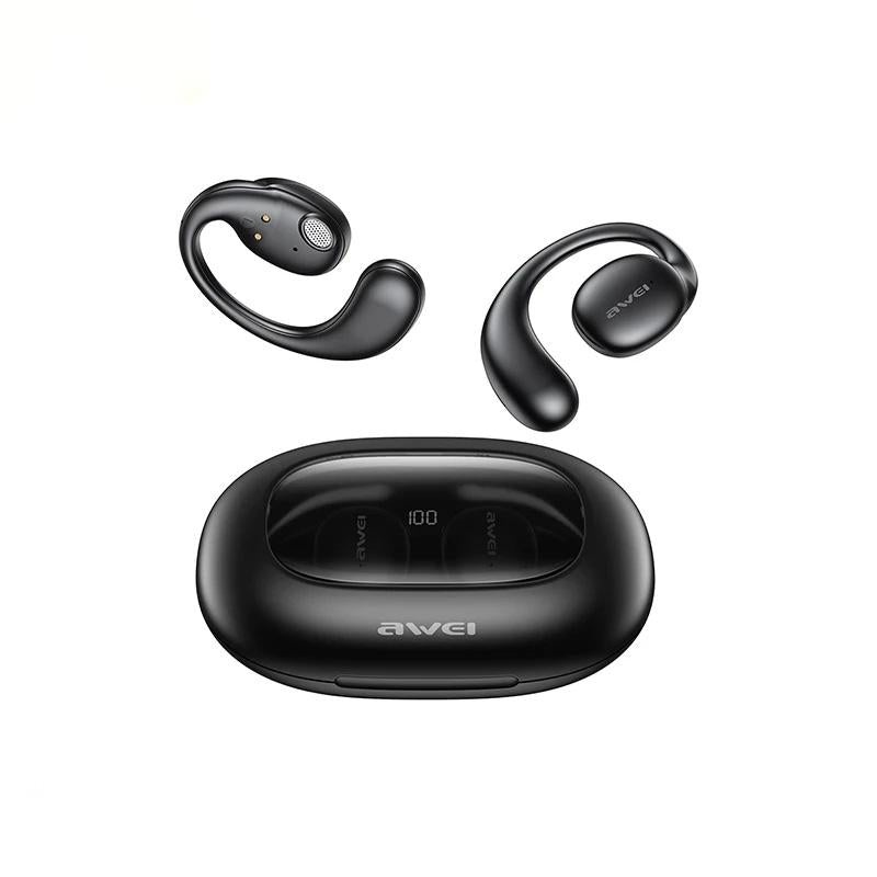 Black T80 Sport Tws Bluetooth Earbuds With Air Conduction PRL-A106568500ADE
