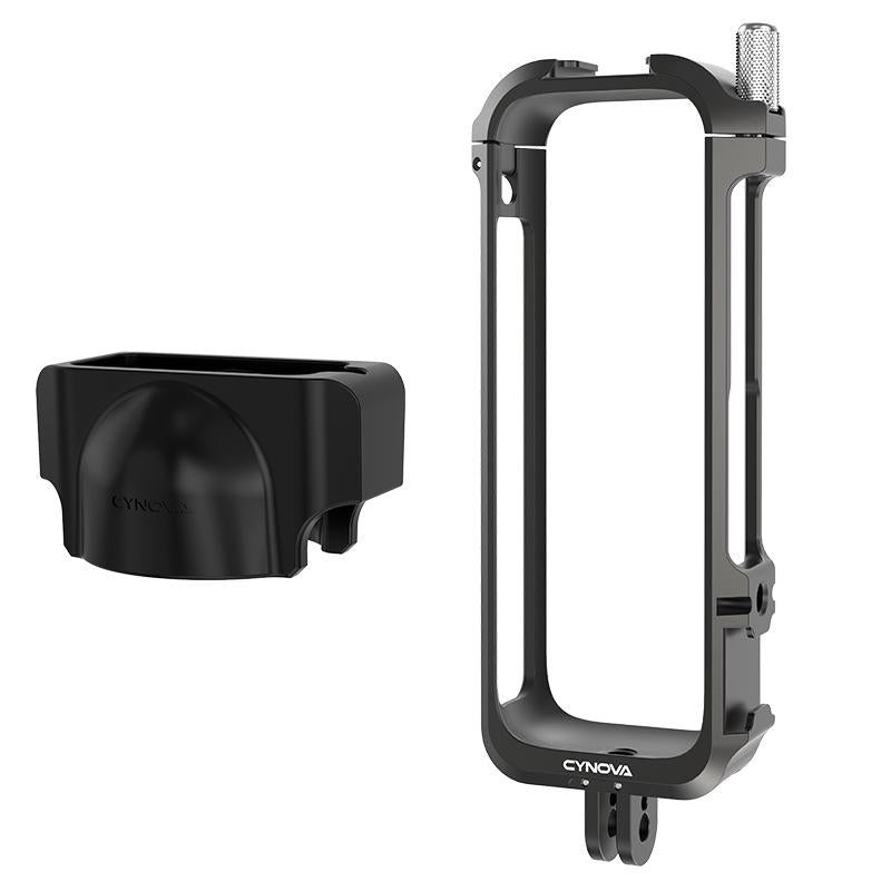 Metal Rabbit Cage & Lens Cover Set For Insta360 X4 – Black PRL-A1082284060DBT