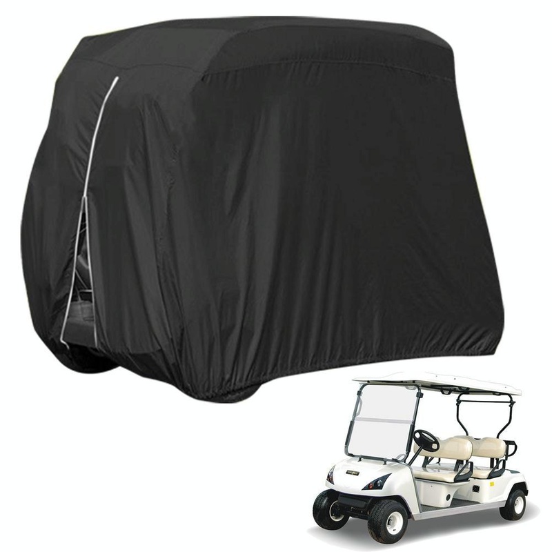 Waterproof Golf Cart Cover – 242 X 122 X 168 Cm – Black PRL-A1072252060DBT