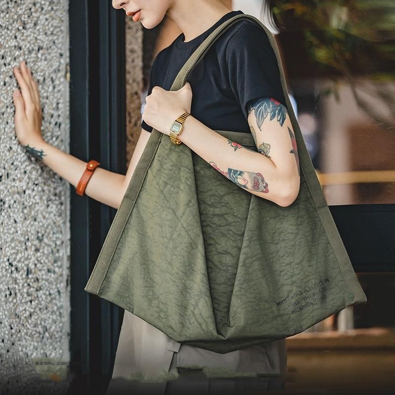 Waterproof Nylon Handbag – Large Capacity Army Green PRL-A1085803060DBT