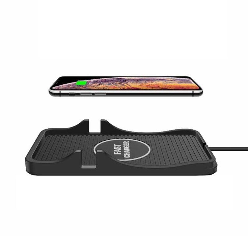 2-In-1 Non-Slip Wireless Charger For C7 Car Navigation – Black PRL-A1098881060DBT