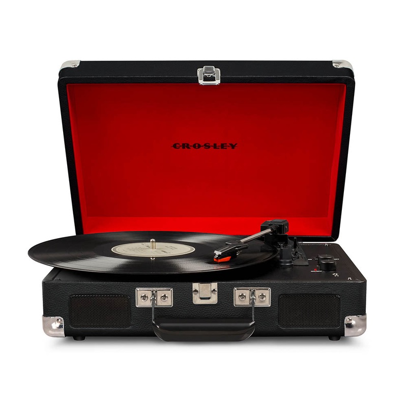 Crosley Cruiser Bluetooth Portable Turntable – Black V398-CRIW8005F-BK4