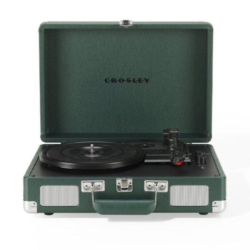 Crosley Cruiser Bluetooth Portable Turntable – Emerald Green V398-CRIW8005F-EM4