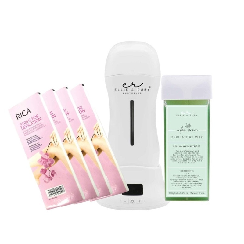 Waxing Kit – Digital Wax Warmer + 100g Wax Cartridge + 100x Pre-Cut Strips Pack V238-SUPDZ-40700217131088