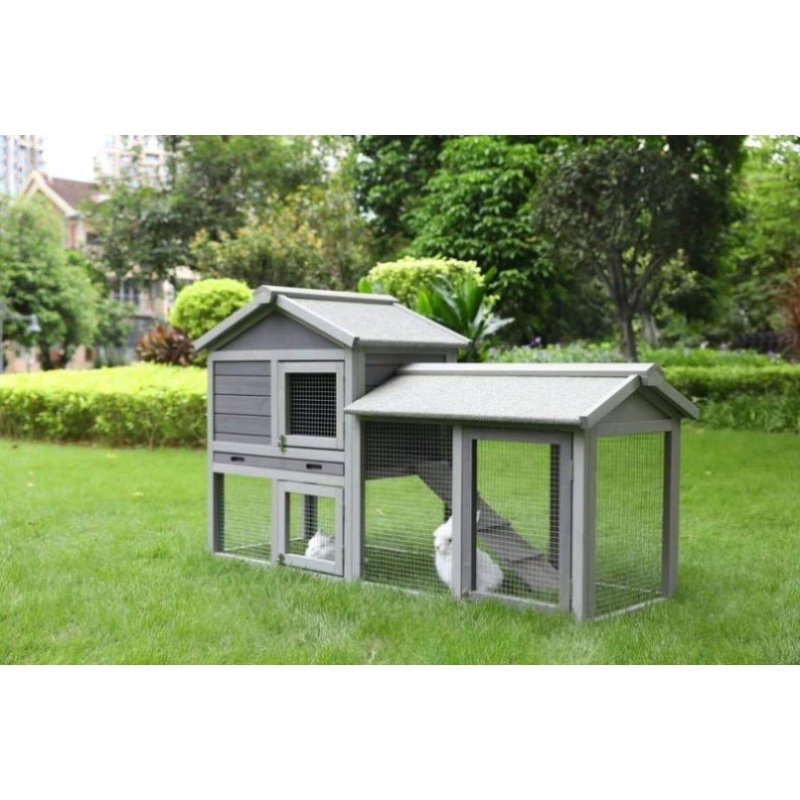 YES4PETS 148cm Rabbit Hutch Quail Run Wooden Cage Guinea Pig Cage House V278-RH431