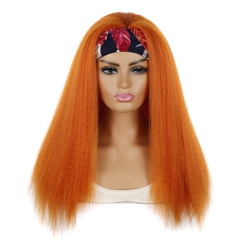18C Long Hair Turban Headband With Corn Beard Wig PRL-9156214750DBT