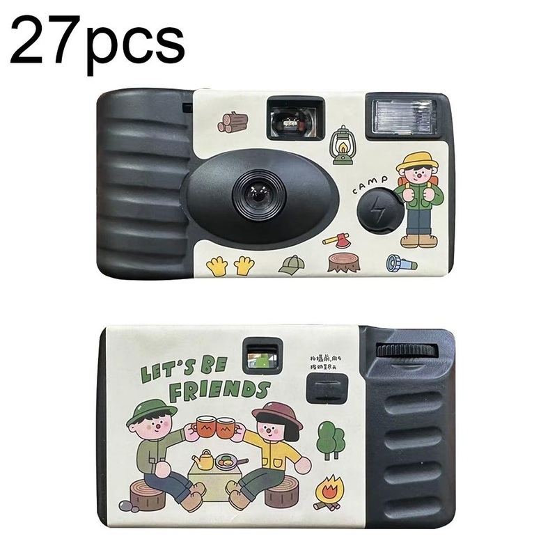 27 Retro Film Camera Stickers – Waterproof Cartoon Design PRL-9001743060DBT