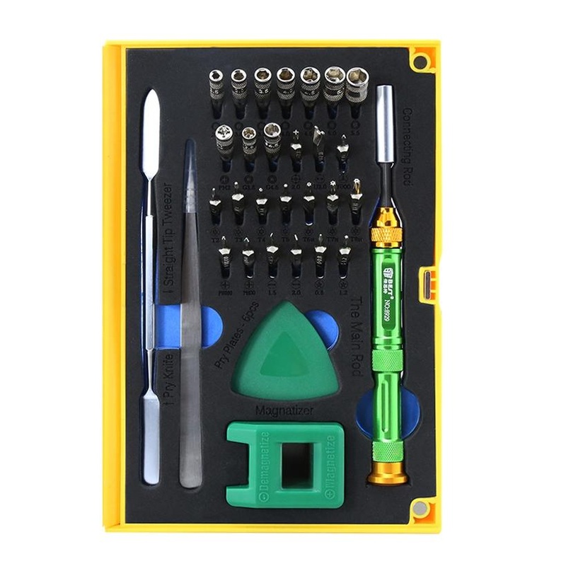 37-Piece Magnetic Screwdriver Set With Professional Bit Driver PRL-8913PS