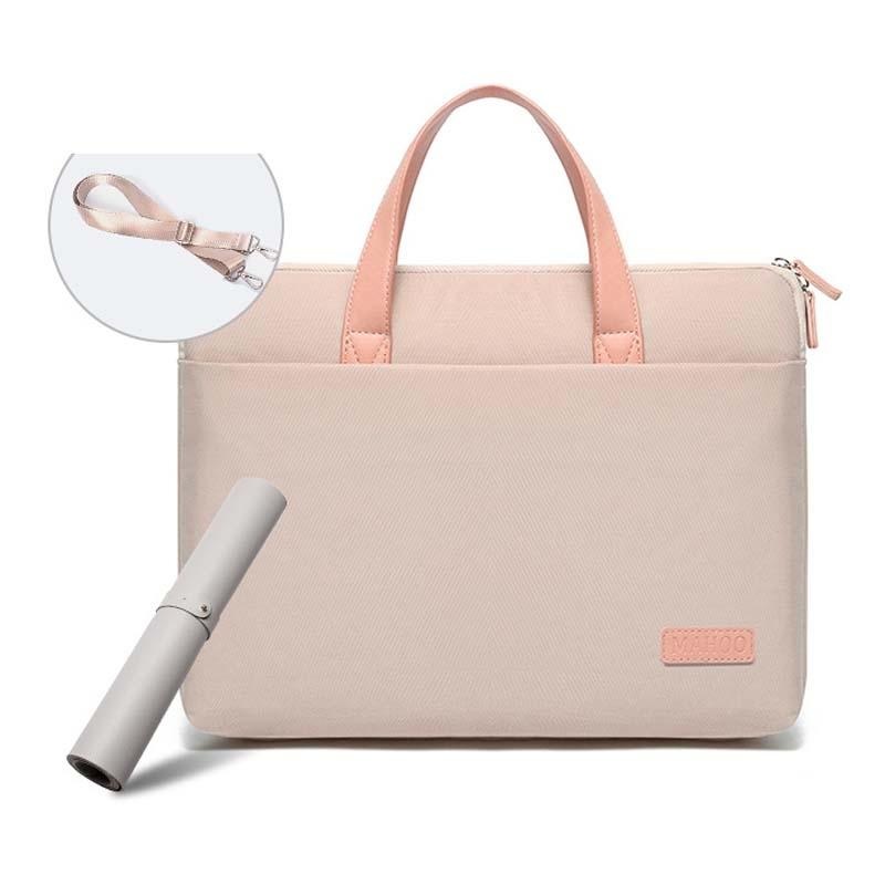 Ultra-Thin Macbook Laptop Bag With Mouse Pad – Khaki & Gray 13.3-14 Inches PRL-9034943060DBT