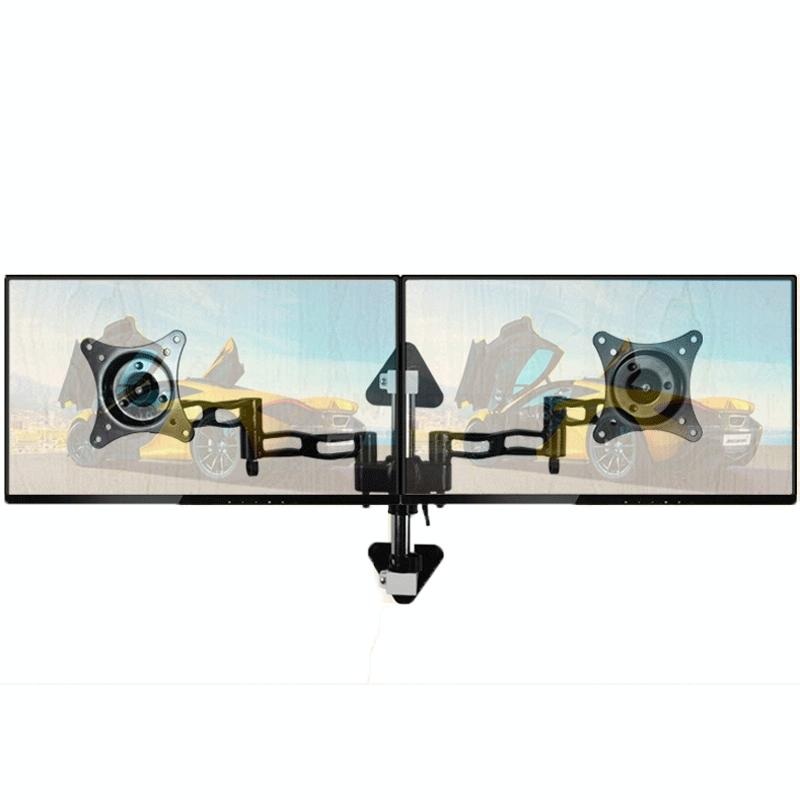 Wall-Mounted Dual Screen Computer Bracket For Splicing PRL-91802060DBT