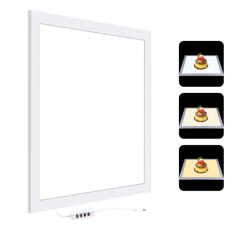 1000Lm Led Photography Light Panel With Switch – 38Cm Metal No Polar Dimming – 33.3Cm X 33.3Cm PRL-9315UP