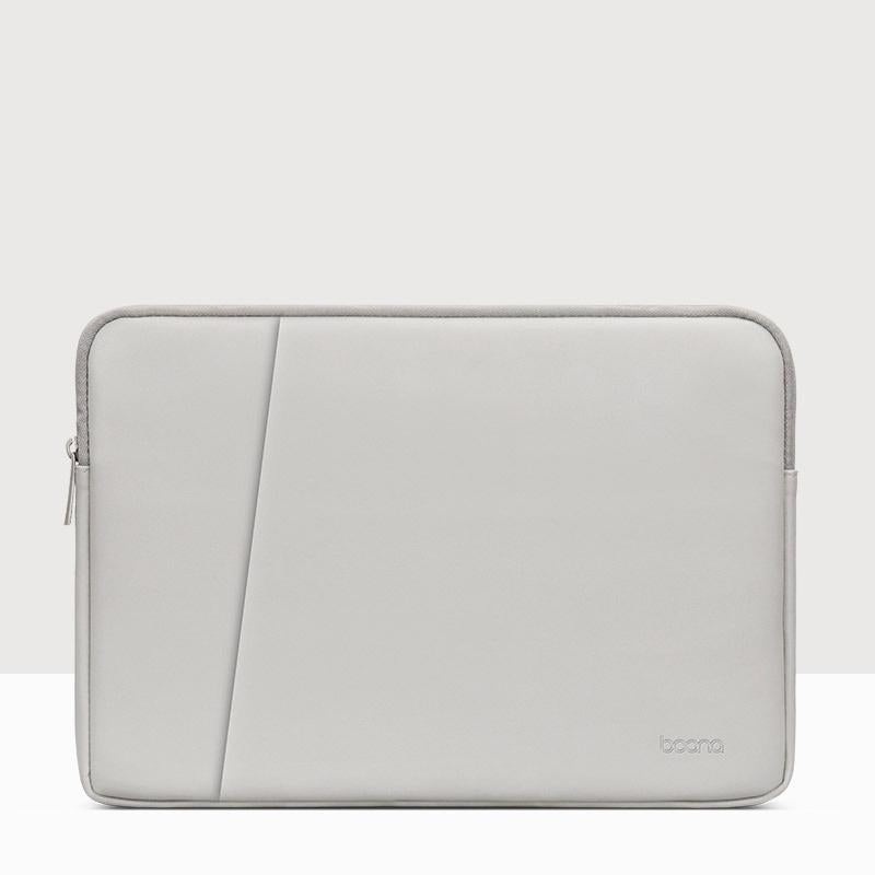 11 / 12 Inch Double-Layer Leather Laptop Bag – Gray PRL-9431475950DBT