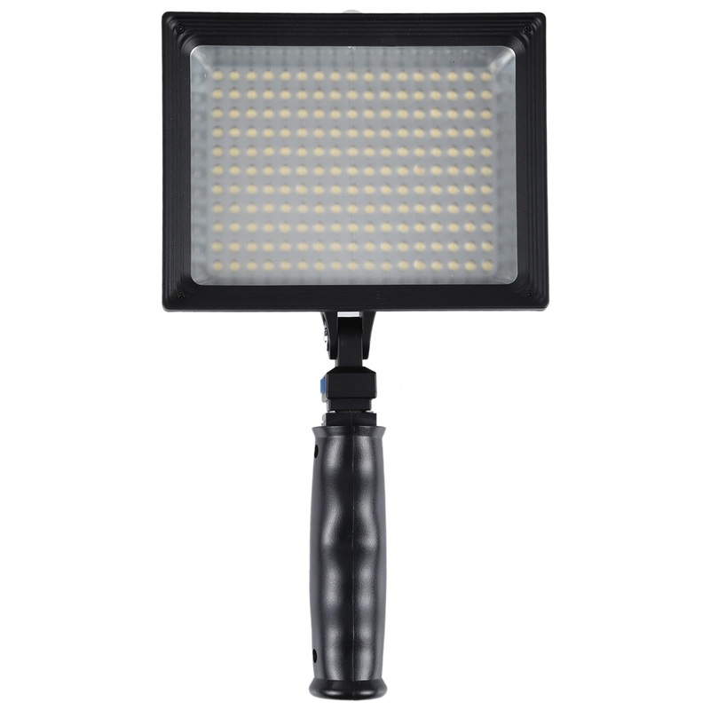 187 Led Video Light With Battery Soft Sheets And Yellow Filter For Camera / Camcorder PRL-9361-PLD-S