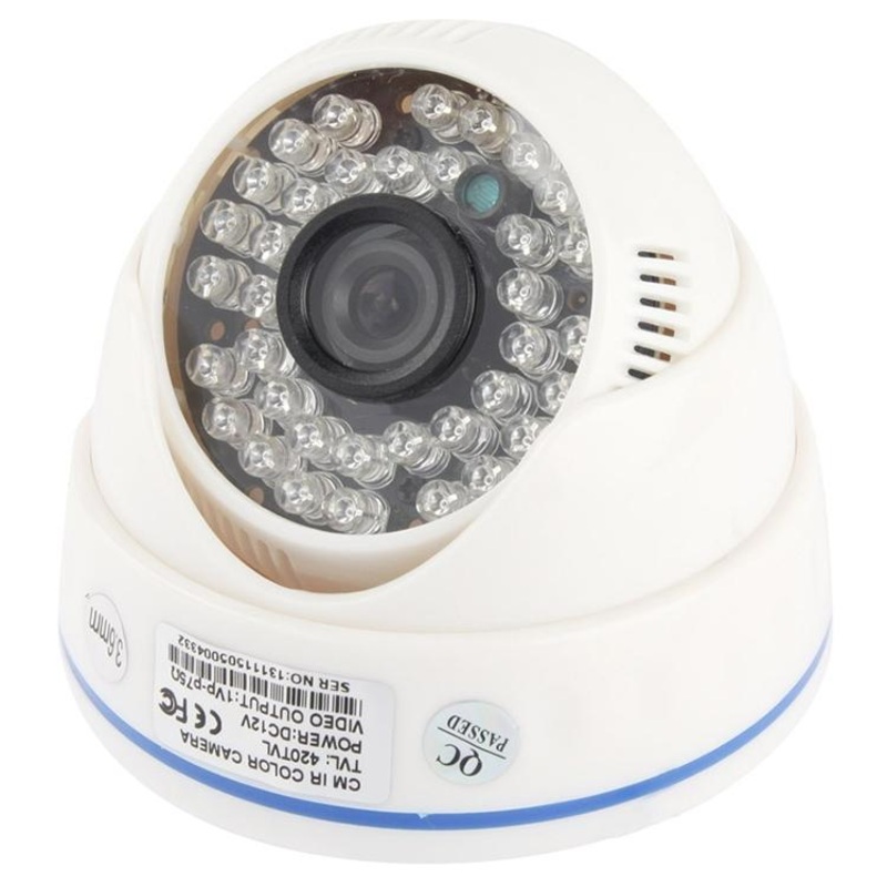 36 Led Infrared Camera With 3.6Mm Lens – 20M Ir Distance – Abs Material PRL-9420-CPS-S