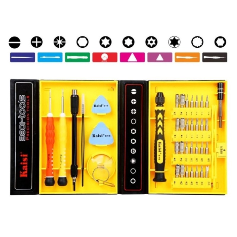 38-In-1 Multifunctional Repair Tool Set For Computers And Phones PRL-9388PTE