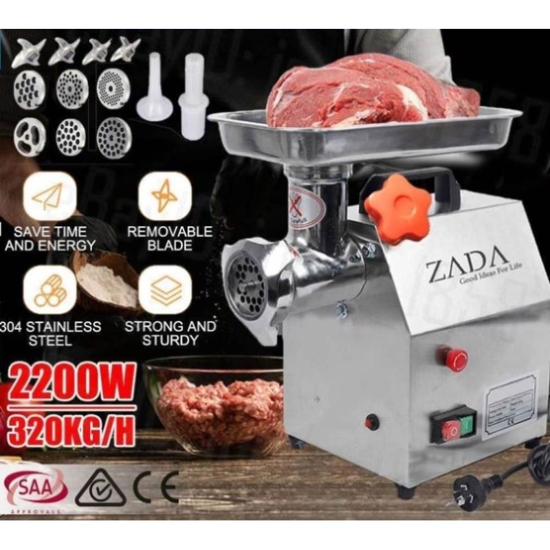 1.63HP Commercial Meat Mincer- Electric Grinder & Sausage Maker Filler 1200W V549-EB284177046047